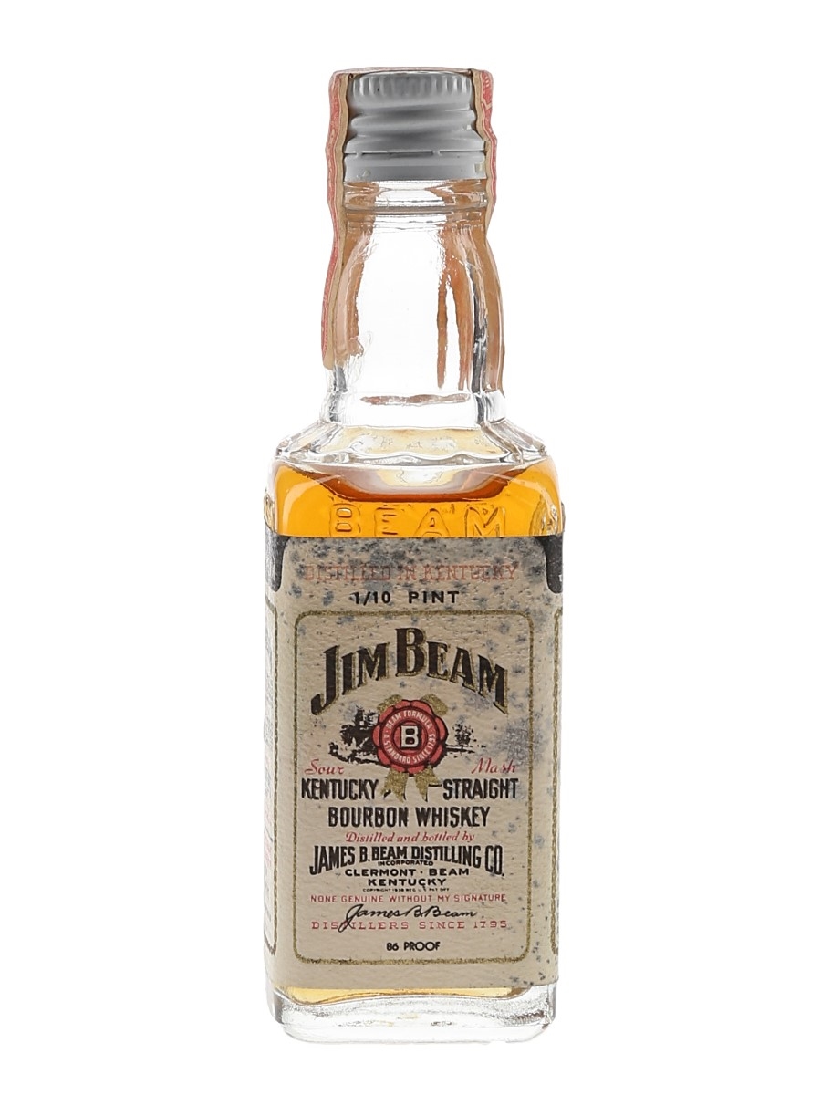 Jim Beam 4 Year Old Bottled 1980s - German Import 4.7cl / 43%
