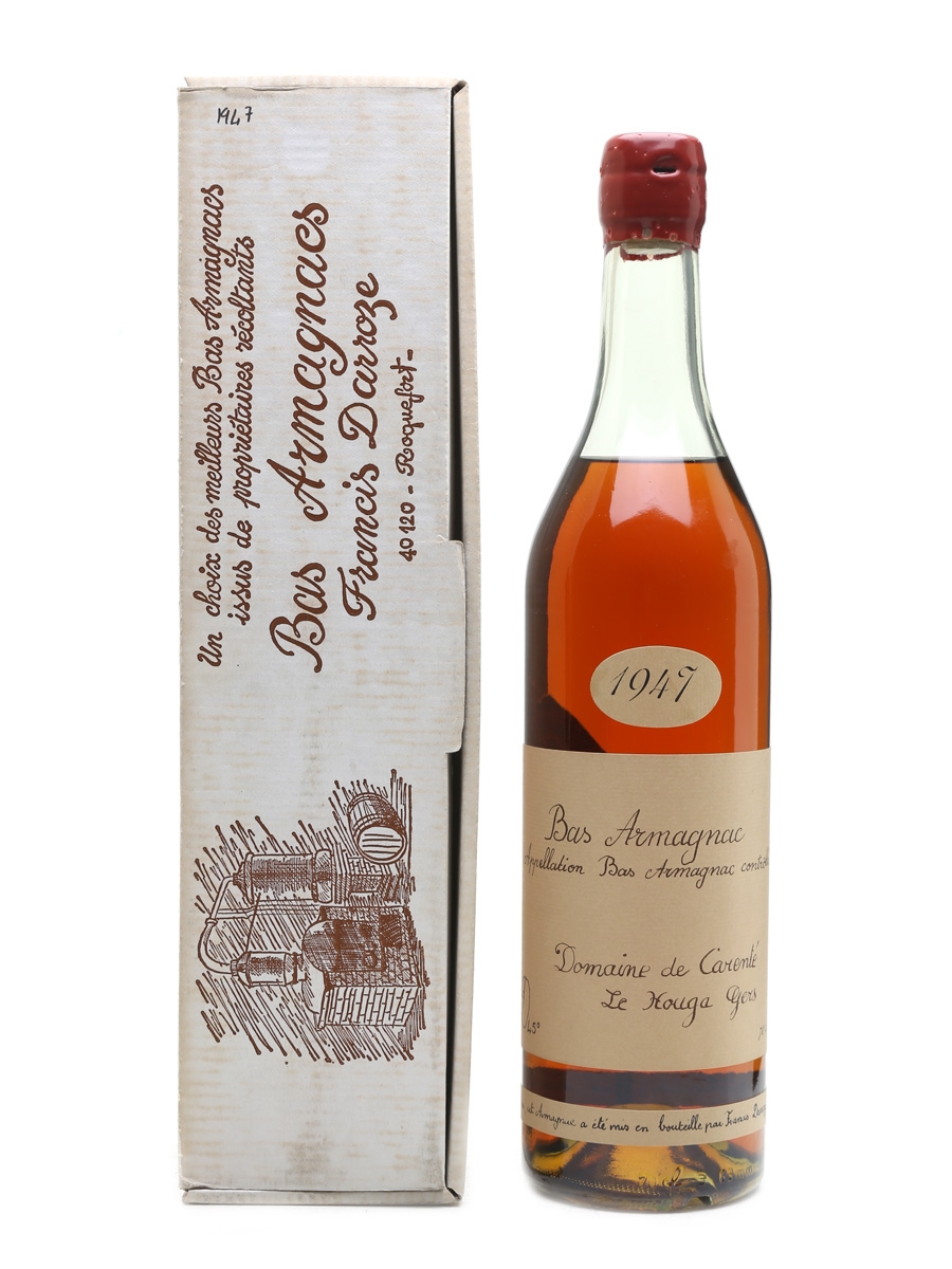 Domaine De Carente 1947 Bas Armagnac Darroze - Bottled 1987 70cl / 45%