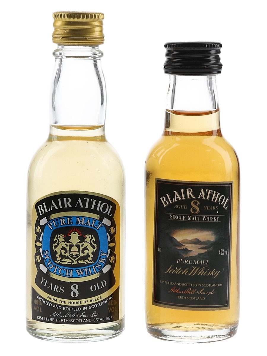 Blair Athol 8 Year Old Bottled 1980s 2 x 5cl / 40%