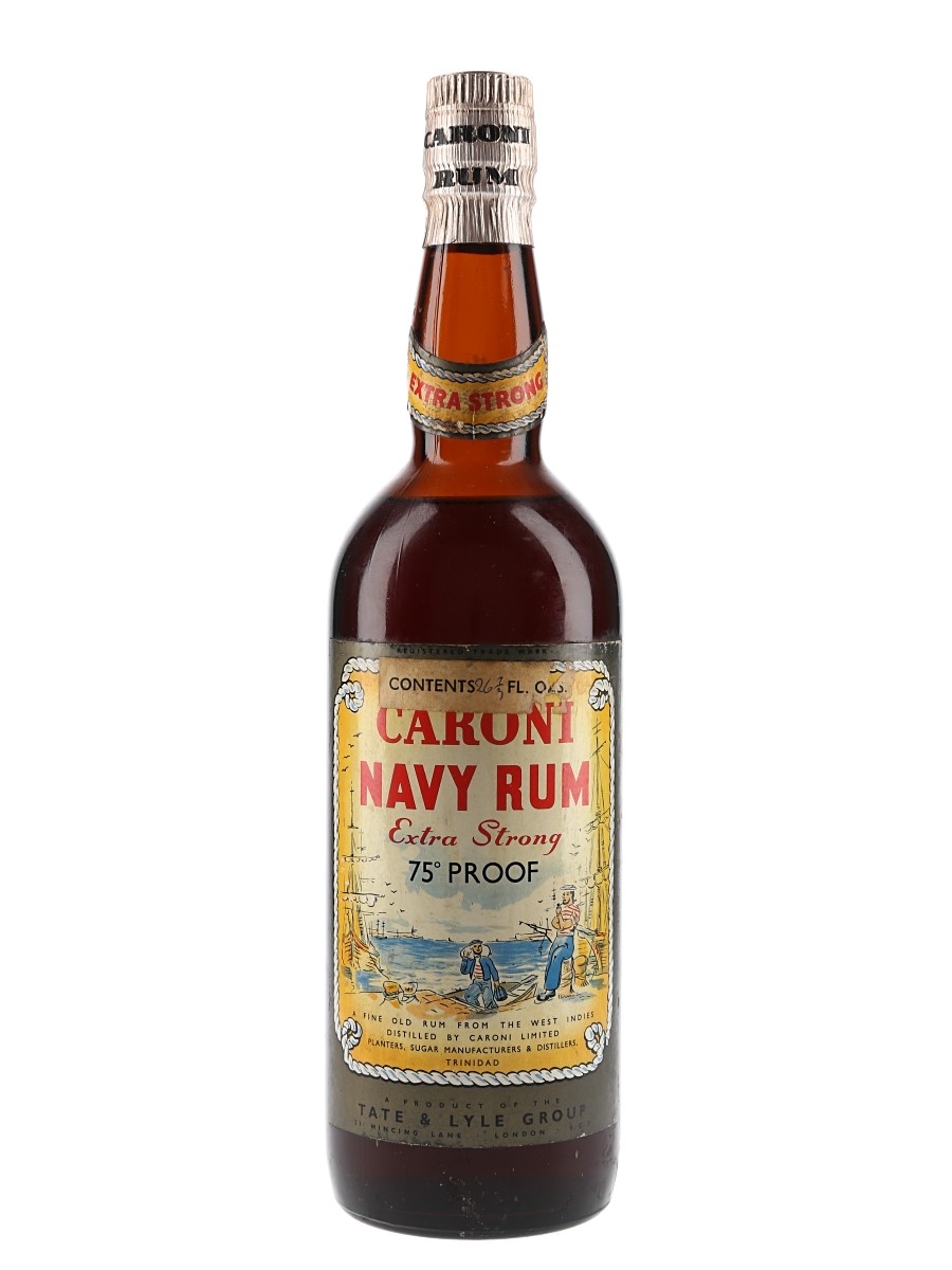 Caroni Extra Strong Navy Rum Bottled 1960s 75.7cl / 43%