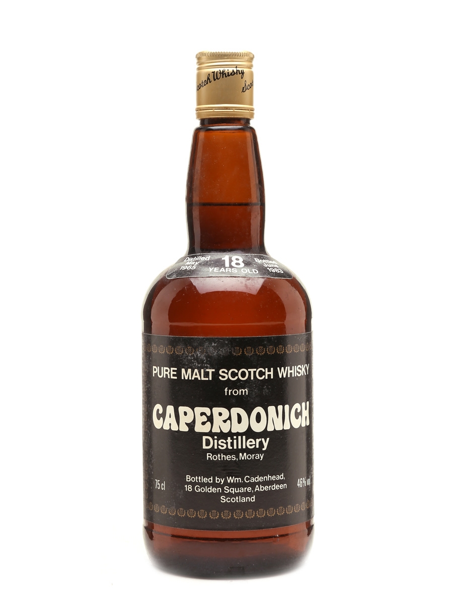 Caperdonich 1965 18 Year Old Bottled 1983 - Cadenhead's 'Dumpy' 75cl / 46%