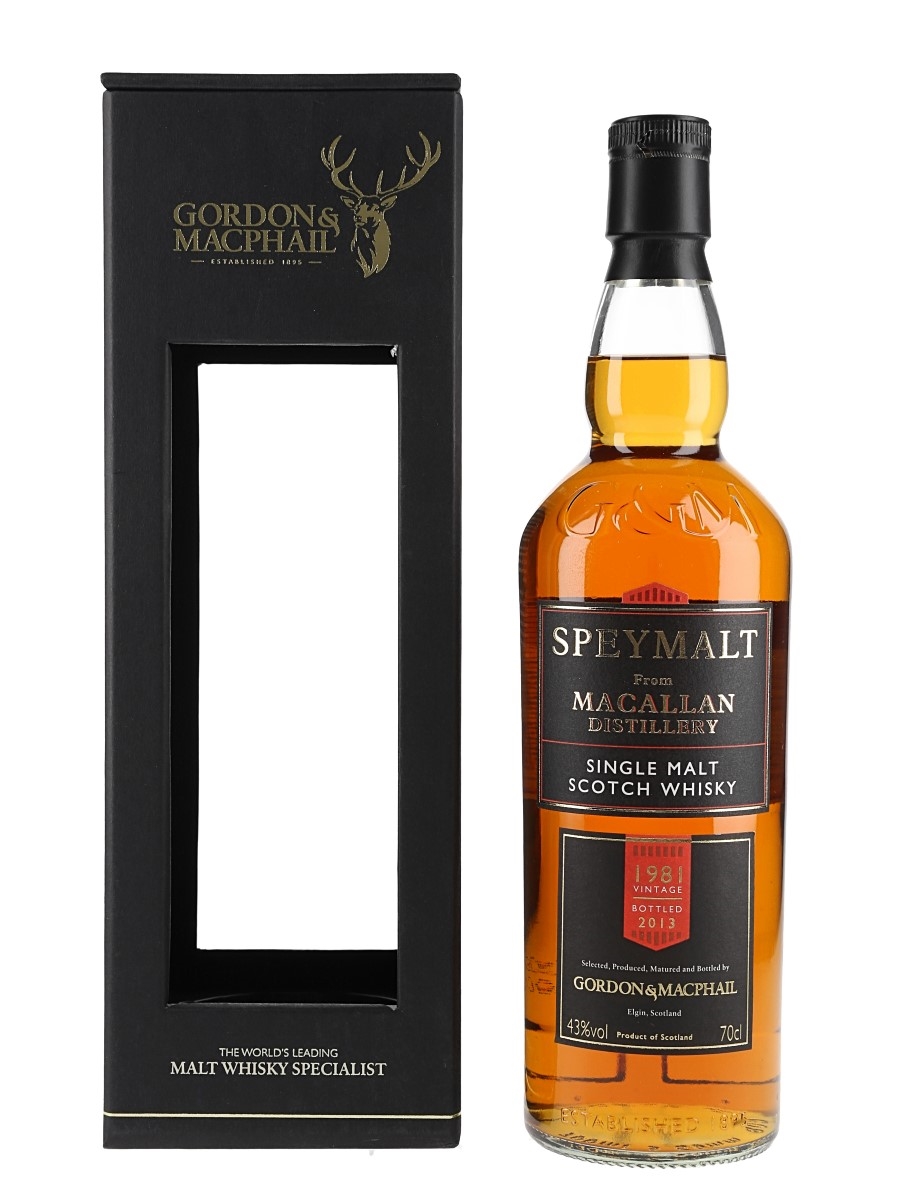 Macallan 1981 Speymalt Bottled 2013 - Gordon & MacPhail 70cl / 43%