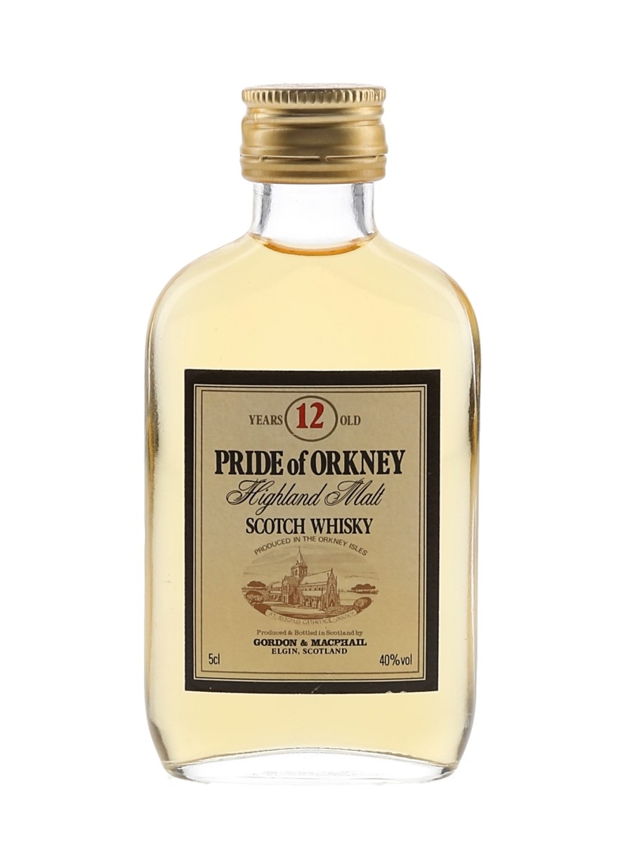 Pride Of Orkney 12 Year Old Bottled 1980s - Gordon & MacPhail 5cl / 40%