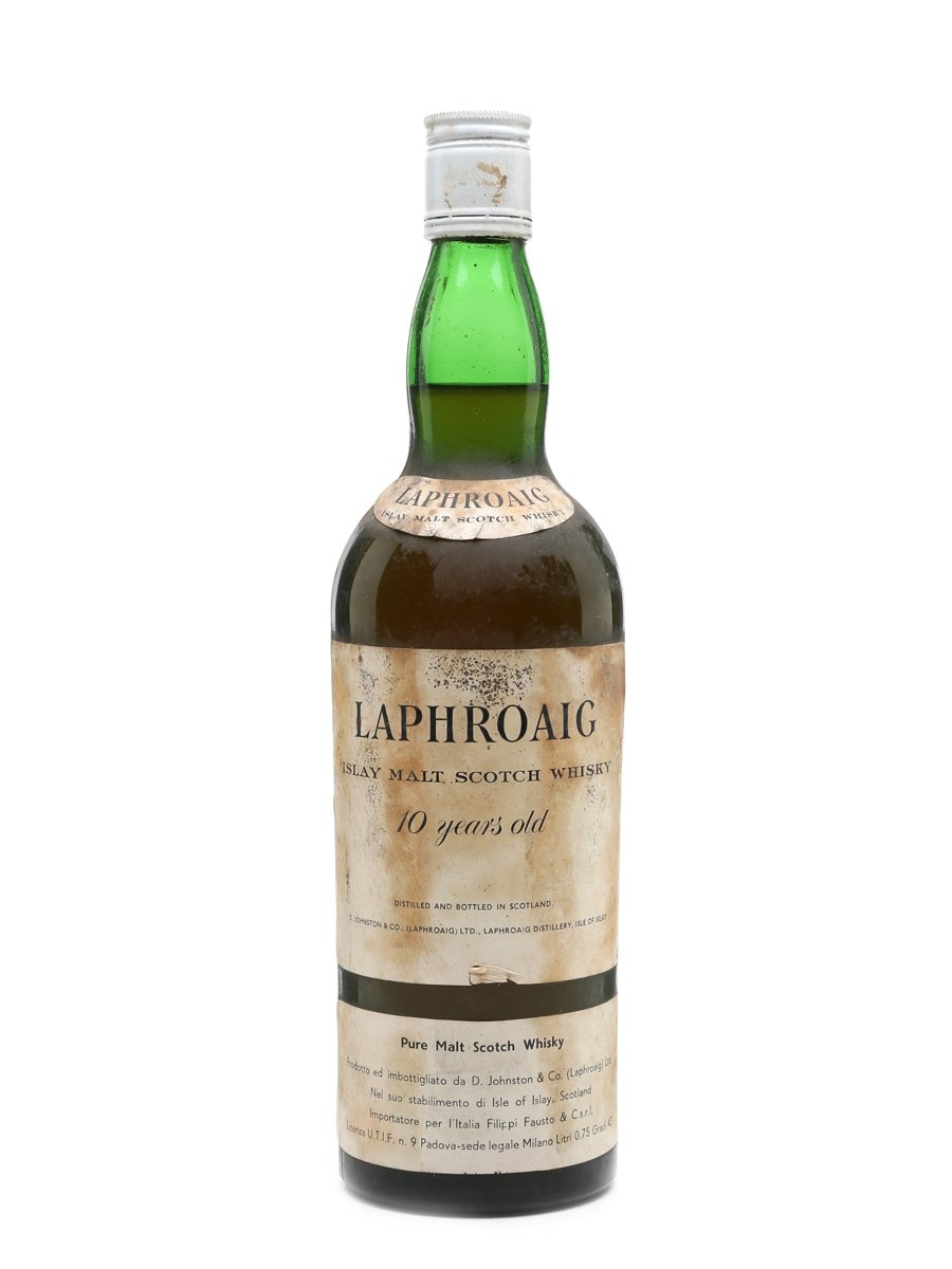 Laphroaig 10 Year Old Bottled 1960s - Filippi Fausto 75cl / 43%