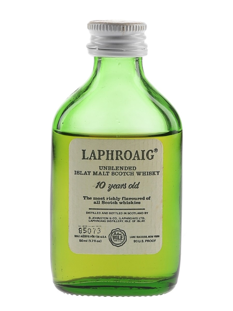 Laphroaig 10 Year Old Bottled 1980s - Julius Wile 5cl / 45%
