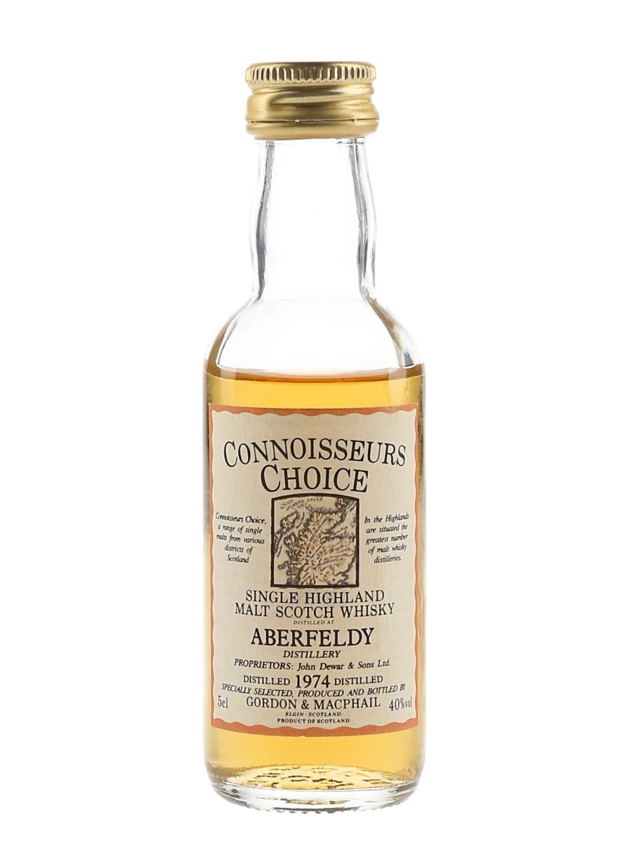 Aberfeldy 1974 Connoisseurs Choice Bottled 1990s - Gordon & MacPhail 5cl / 40%