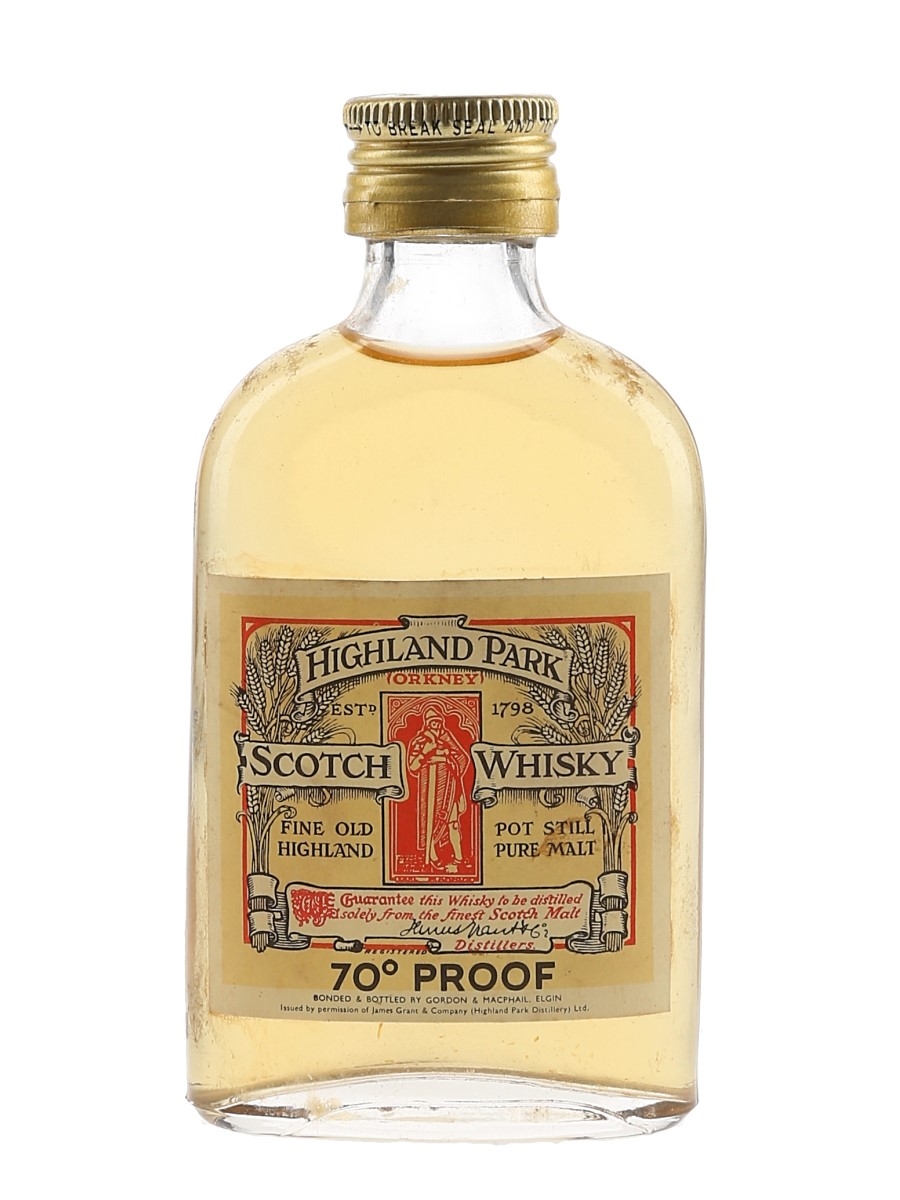 Highland Park Bottled 1970s - Gordon & MacPhail 5cl / 40%