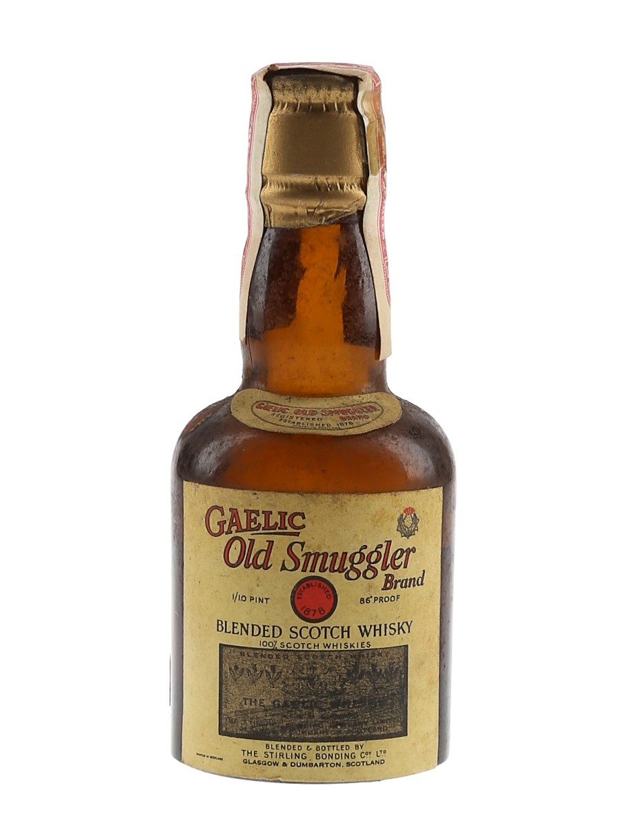 Gaelic Old Smuggler Bottled 1950s - W A Taylor & Co. 4.7cl / 43%