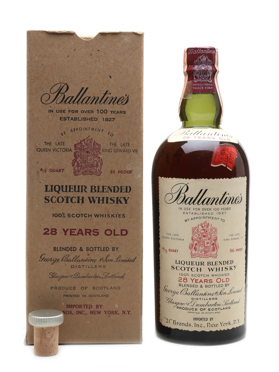 Ballantine's 28 Year Old Bottled 1950s - 21 Brands 75.7cl / 43%