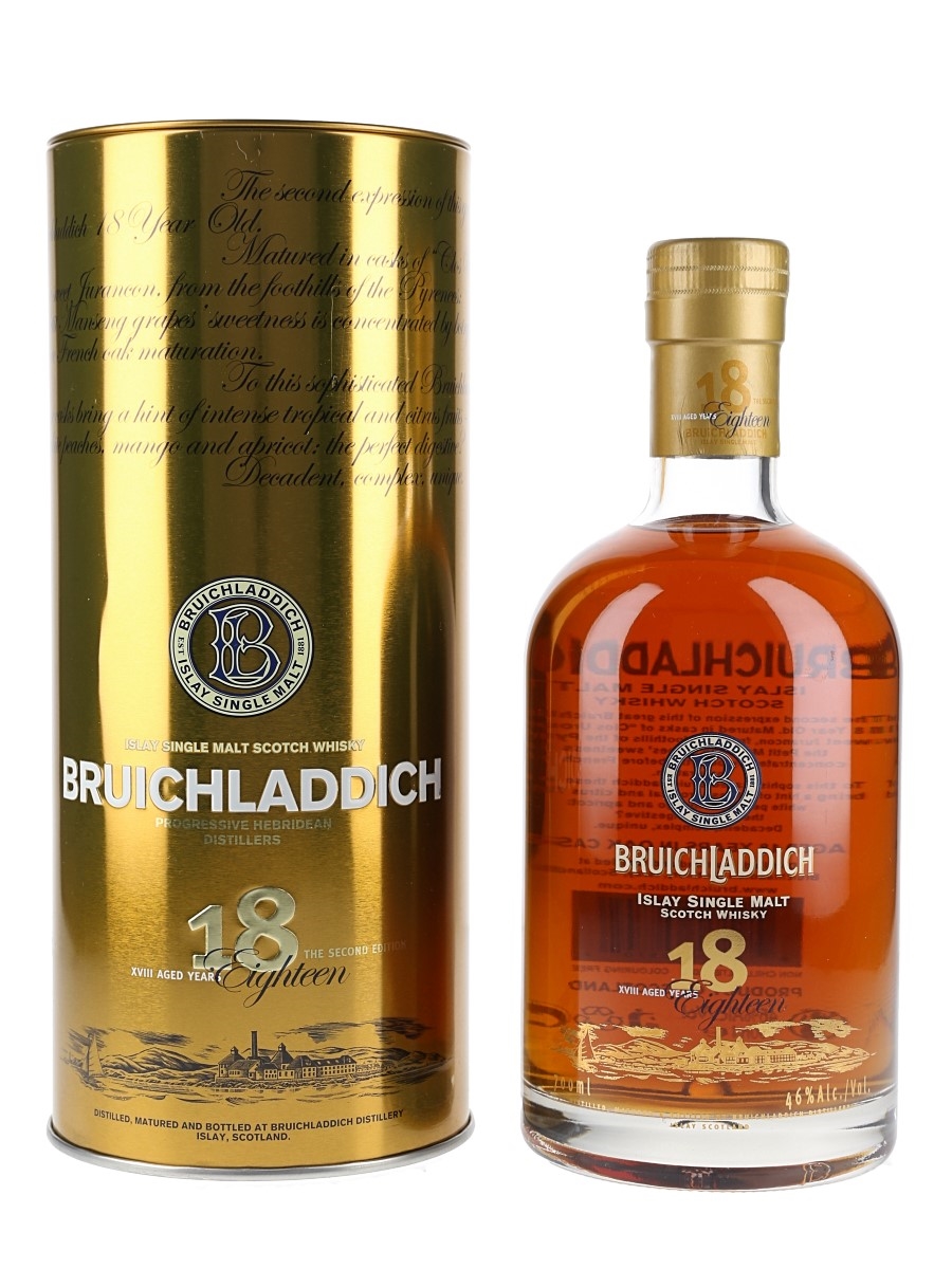 Bruichladdich 18 Year Old Bottled 2010 - Second Edition 70cl / 46%