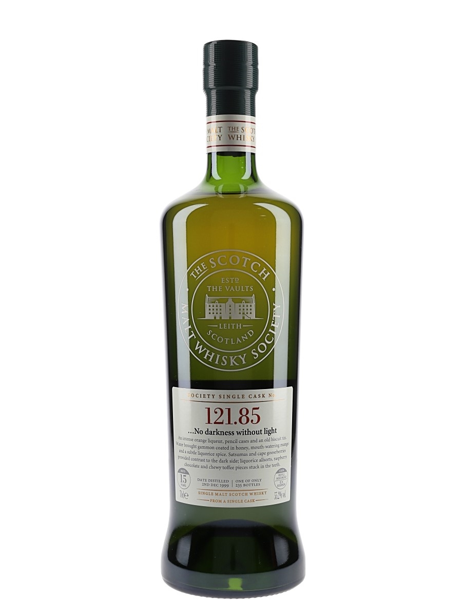 SMWS 121.85 - No Darkness Without Light Isle Of Arran 15 Year Old 70cl / 55.2%