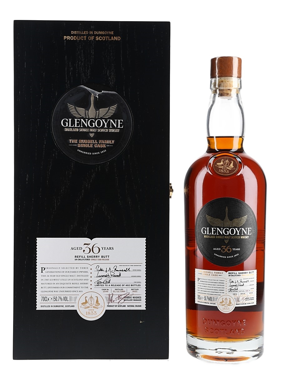 Glengoyne 1984 36 Year Old The Russell Family Single Cask Bottled 2021 - Sherry Cask 70cl / 50.7%