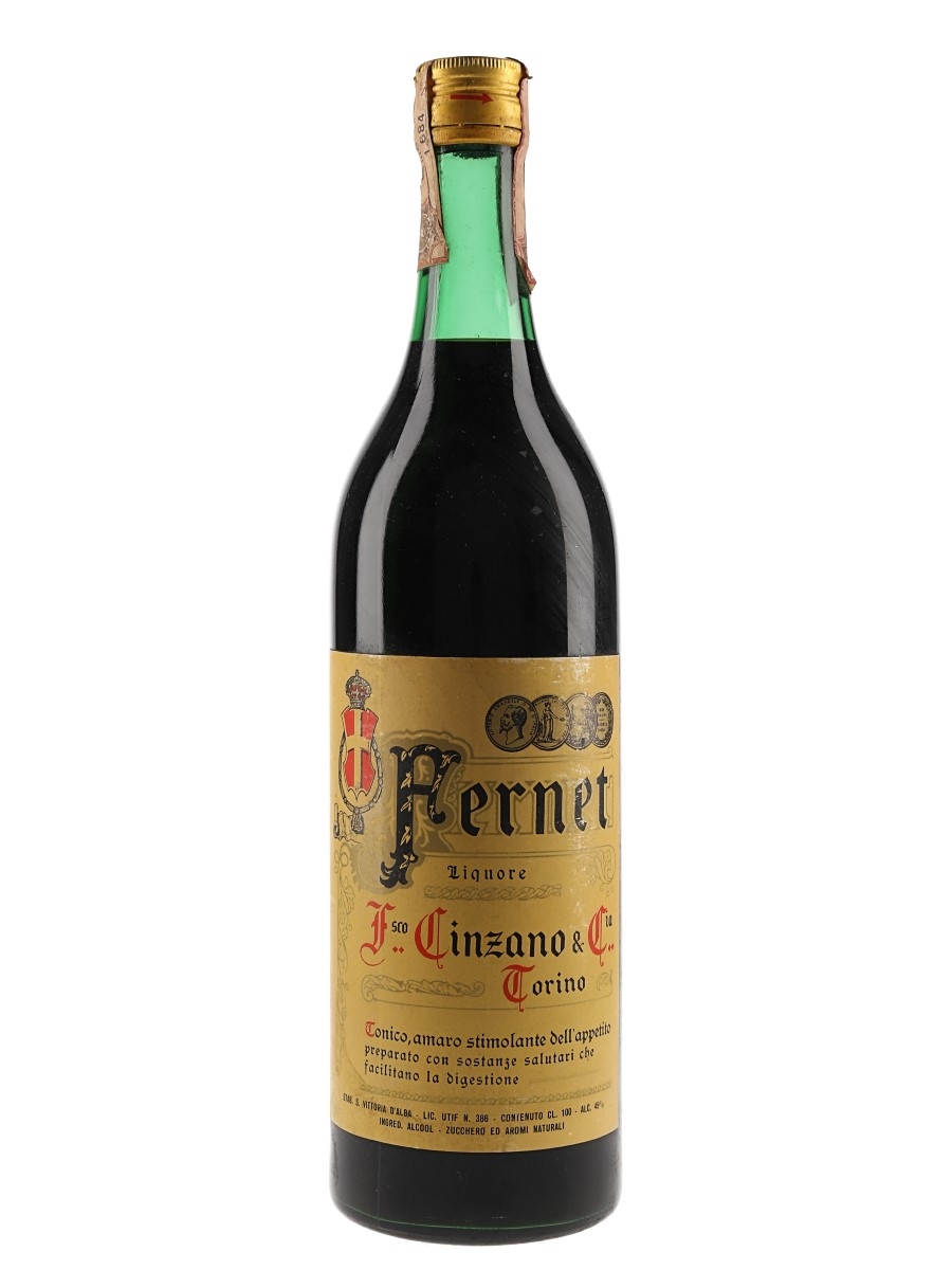 Fernet Francesco Cinzano - Torino Bottled 1950s 100cl / 45%