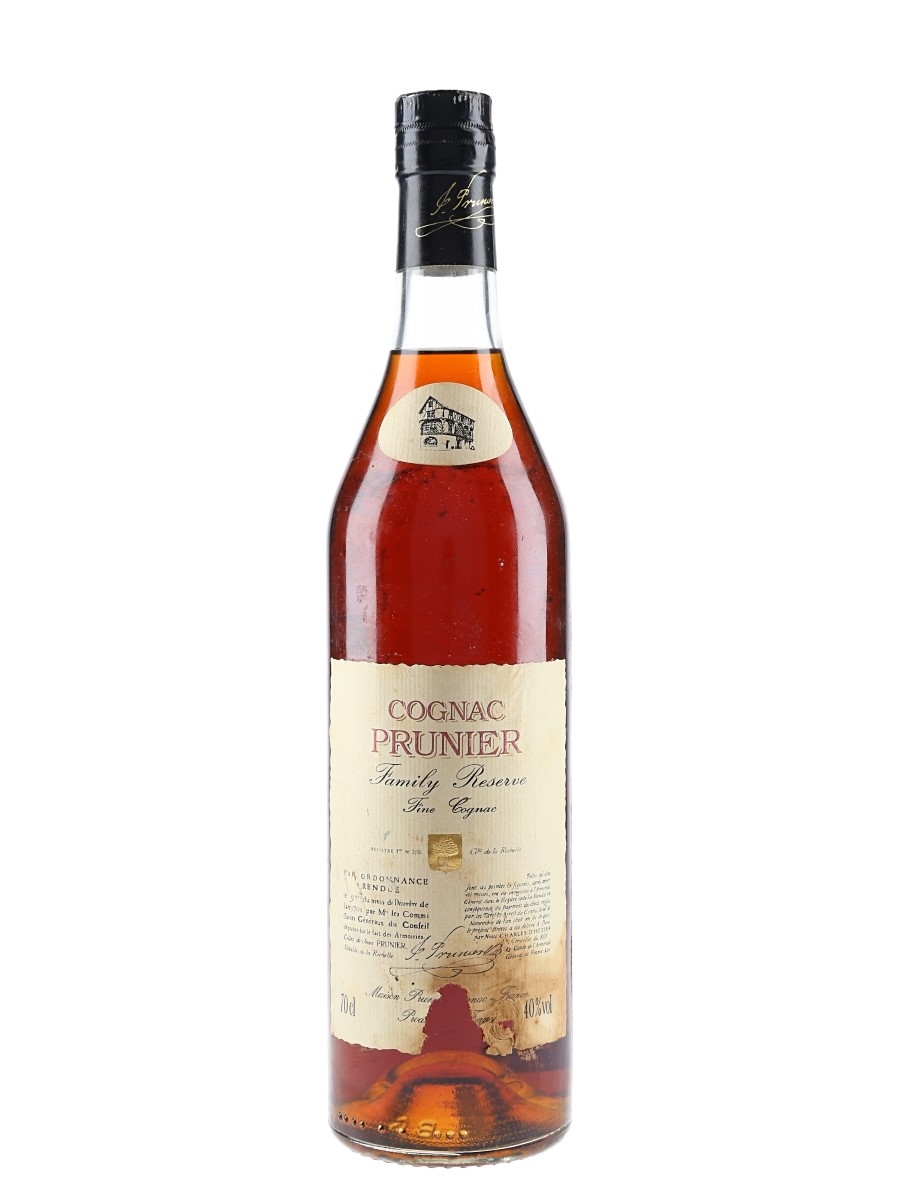 Prunier Family Reserve Cognac Bottled 1980s 70cl / 40%