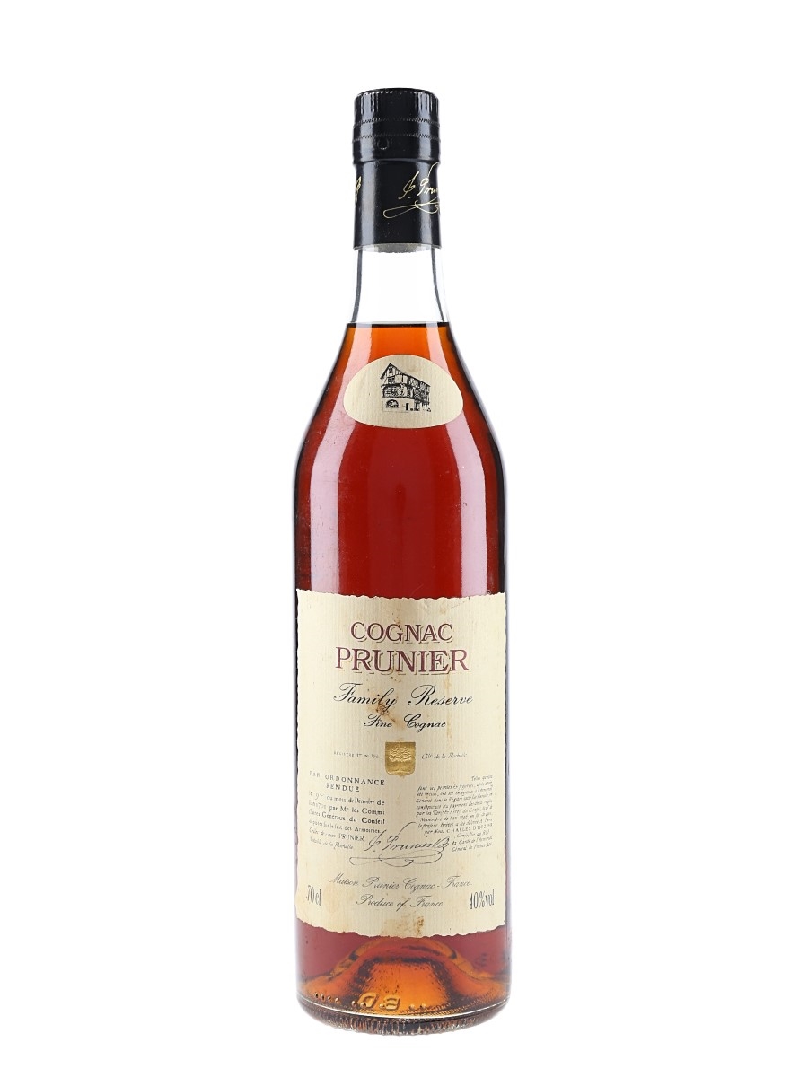 Prunier Family Reserve Cognac Bottled 1980s 70cl / 40%