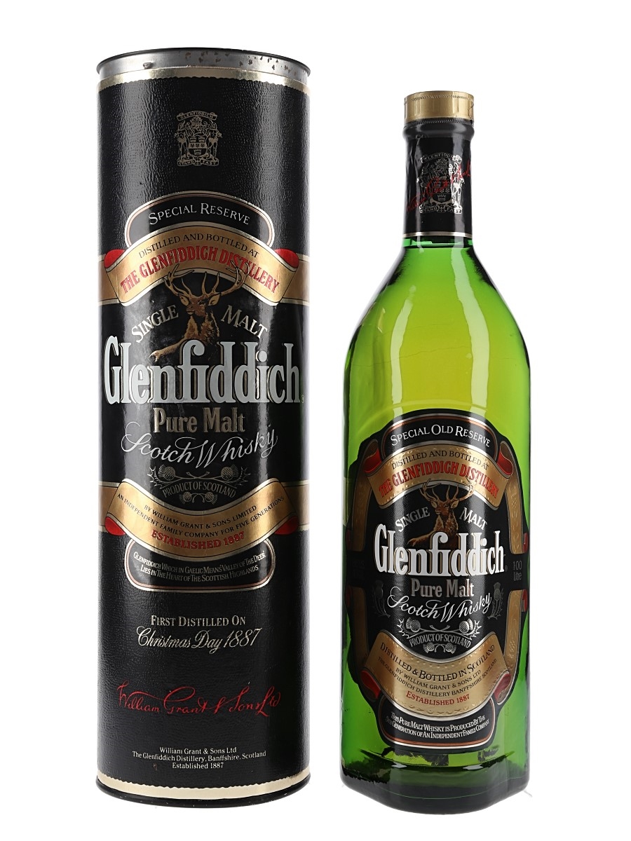 Glenfiddich Special Reserve Pure Malt Bottled 1980s-1990s 100cl / 43%