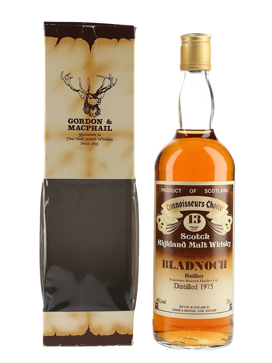Bladnoch 1975 13 Year Old  Connoisseurs Choice Bottled 1980s - Gordon & MacPhail 75cl / 40%