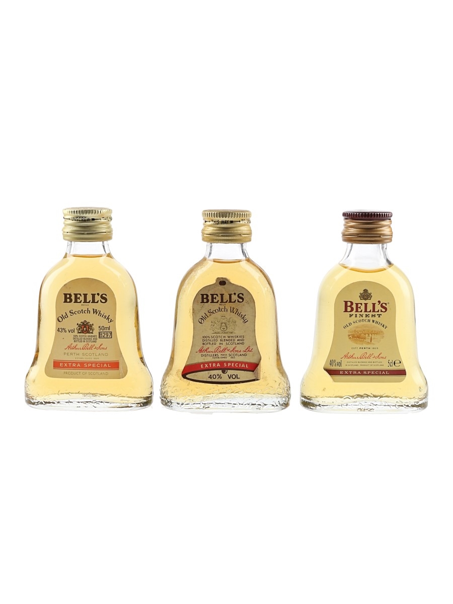 Bell's Extra Special Bottled 1970s-1980s 3 x 5cl