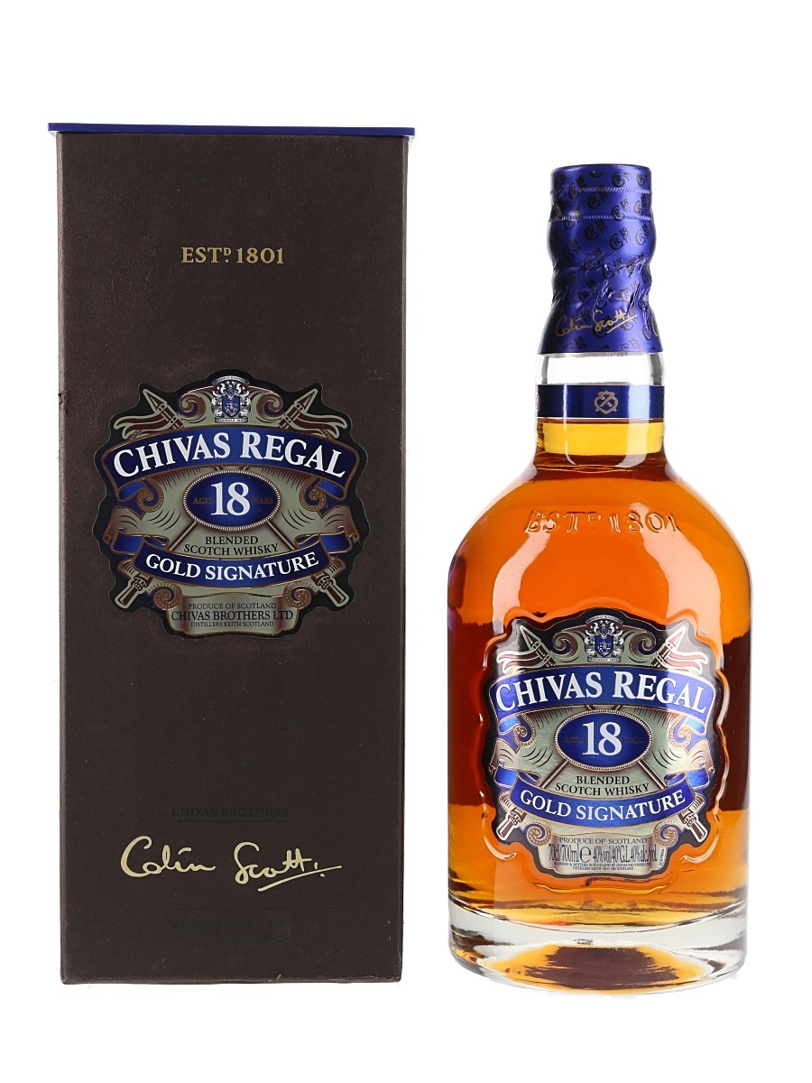Chivas Regal 18 Year Old Bottled 2015 - Gold Signature 70cl / 40%
