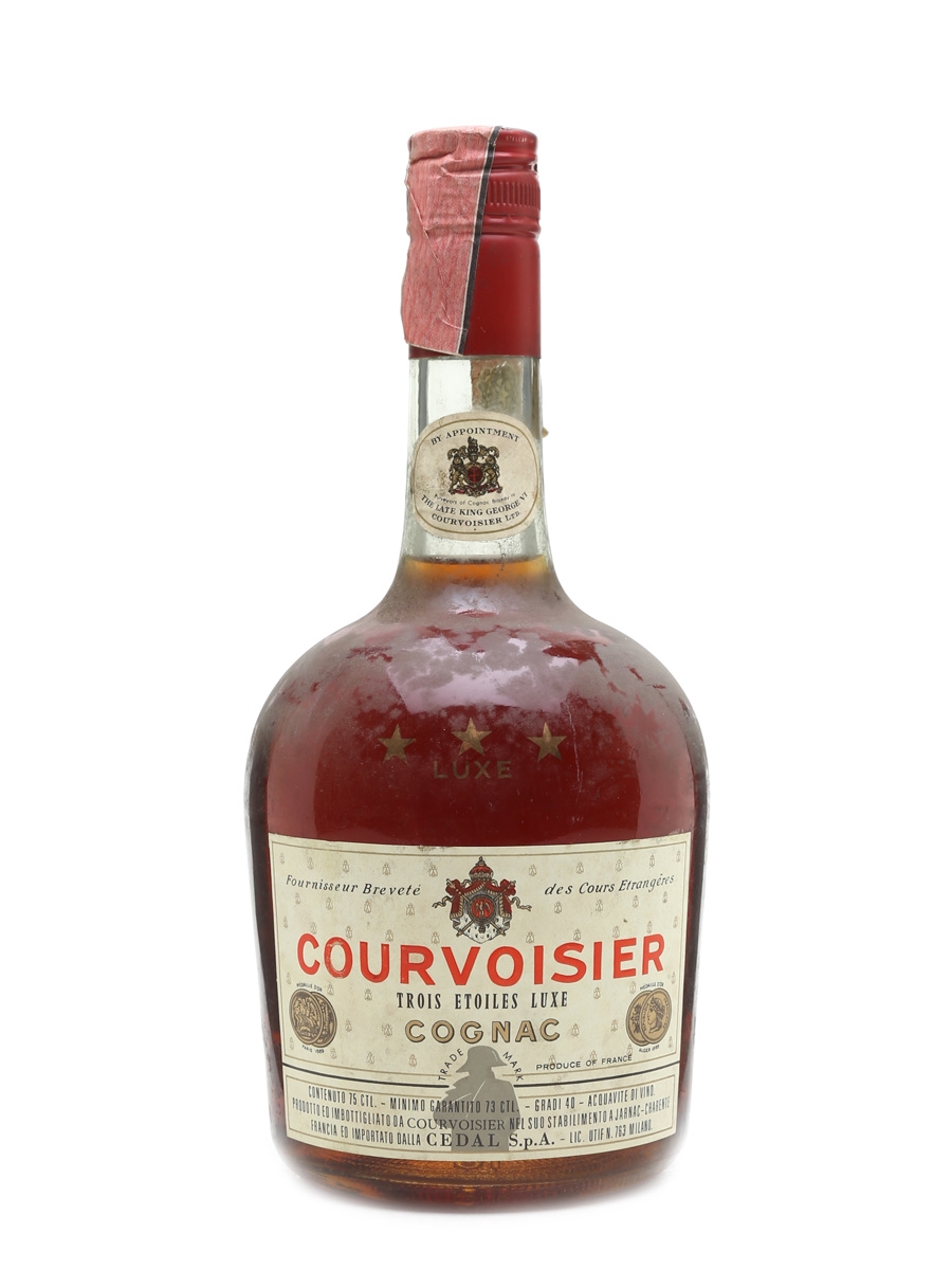 Courvoisier 3 Star Cognac Bottled 1960s - Cedal 75cl / 40%