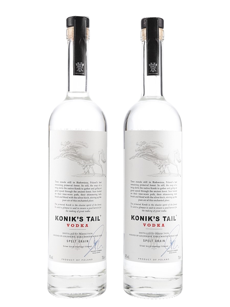Konik's Tail Spelt Grain Vodka 2 x 70cl / 40%