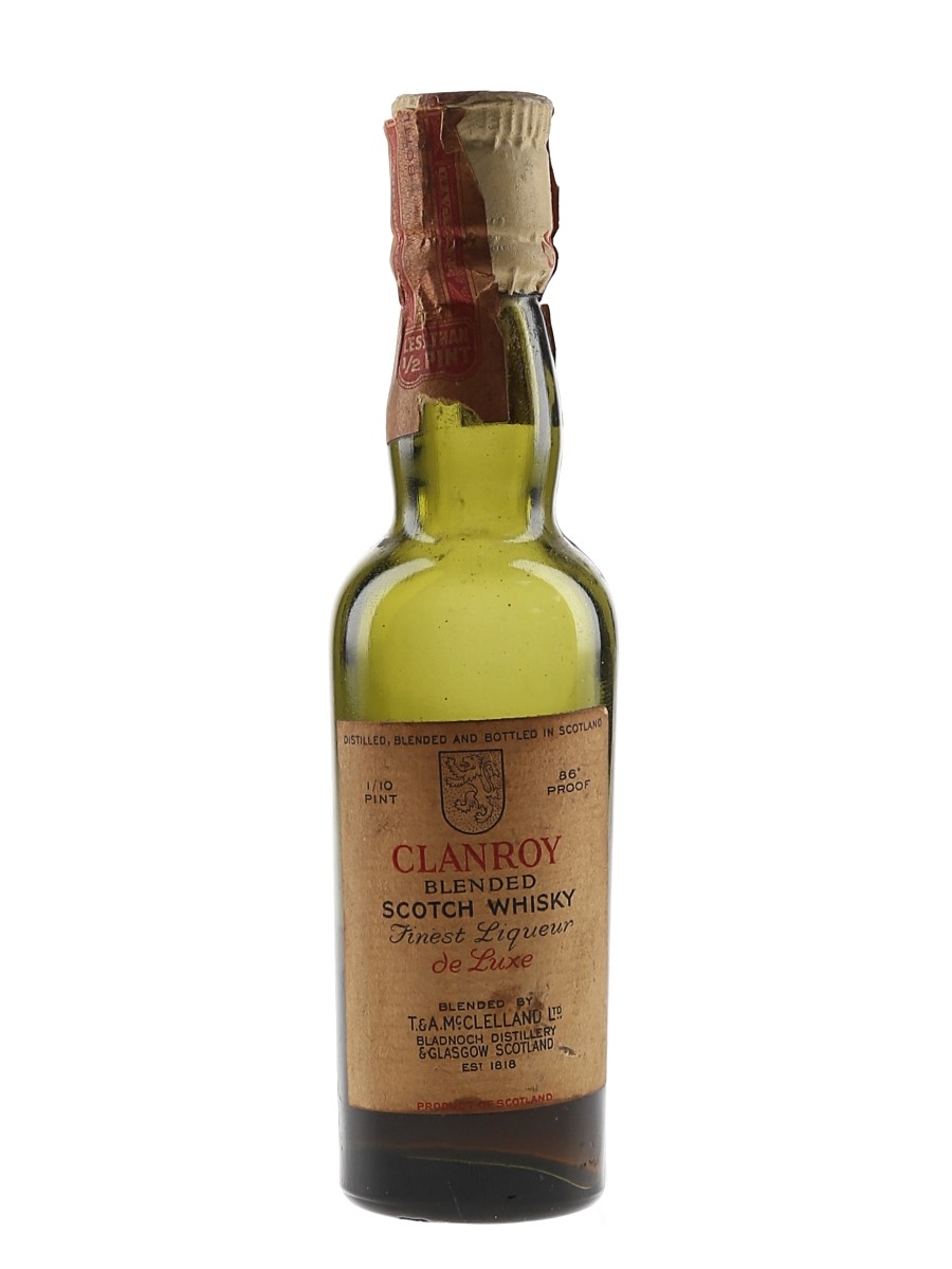 Clanroy 7 Year Old Bottled 1930s 4.7cl / 43%