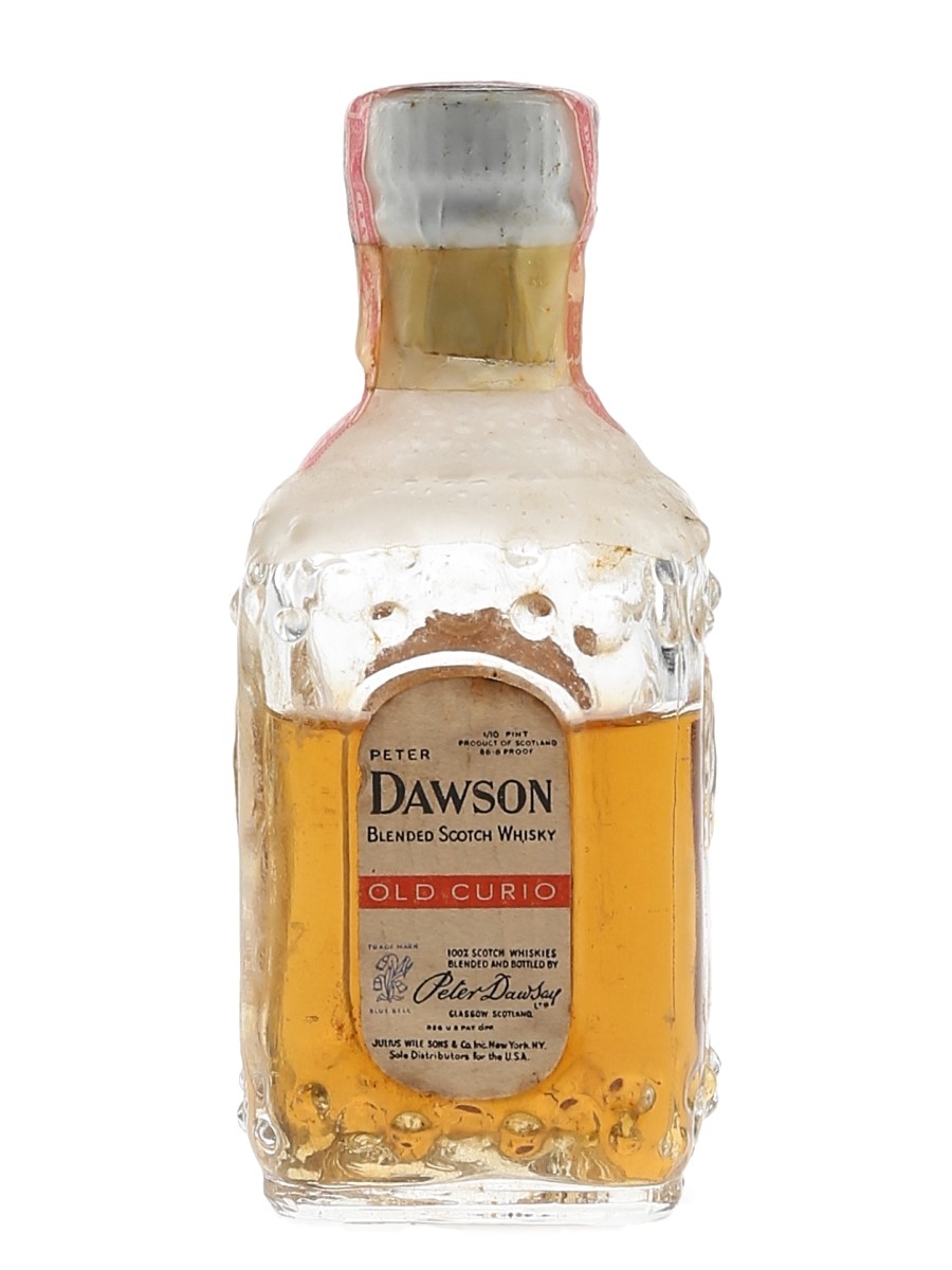 Peter Dawson Old Curio Bottled 1940s-1950s - Julius Wile Sons & Co. 4.7cl / 43.4%