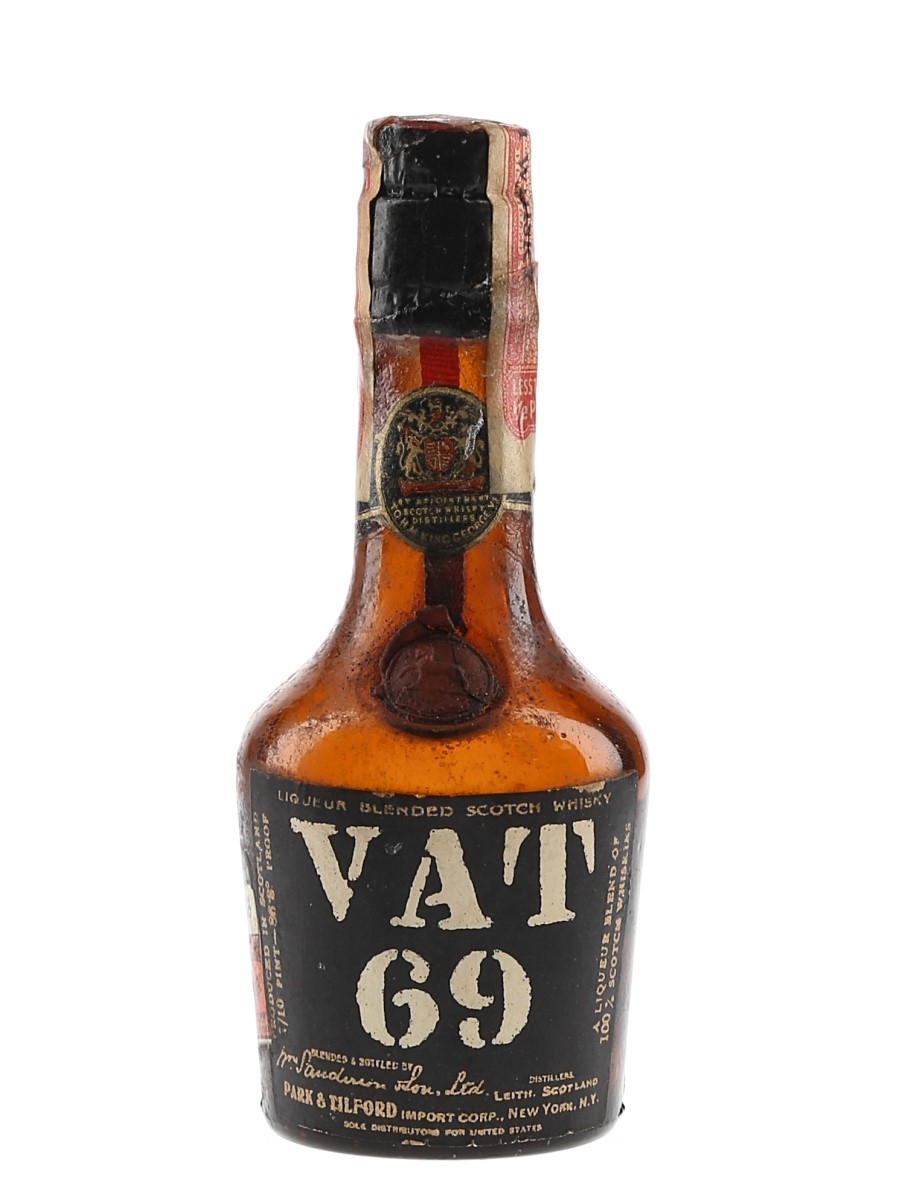 Vat 69 Bottled 1930s-1940s - Park & Tilford 4.7cl / 43.4%