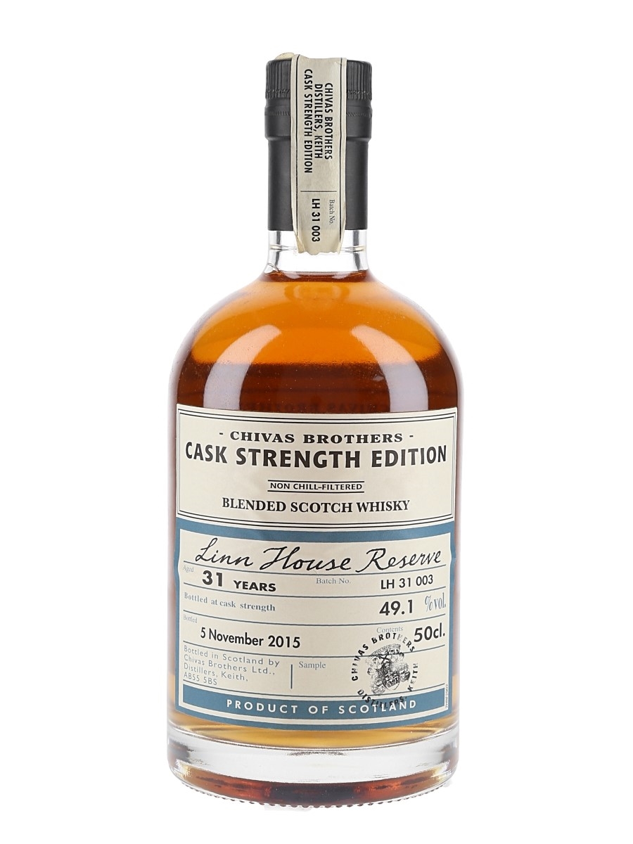 Chivas Brothers 31 Year Old Linn House Reserve Cask Strength Edition 50cl / 49.1%