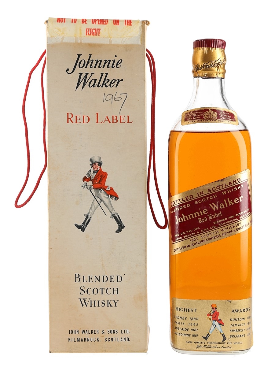 Johnnie Walker Red Label Bottled 1960s - Duty Free 75.7cl / 43.4%