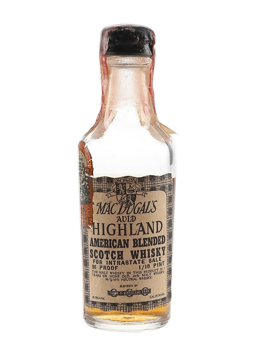 MacDugal's Auld Highland Bottled 1930s 4.7cl / 43%