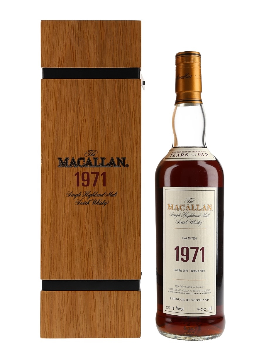 Macallan 1971 30 Year Old Fine & Rare Cask No. 7556 70cl / 55.9%