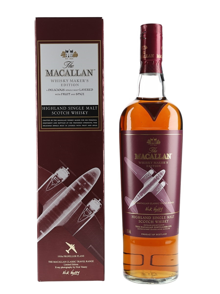 Macallan Whisky Maker's Edition Classic Travel Range - 1930s Propeller Plane 70cl / 42.8%