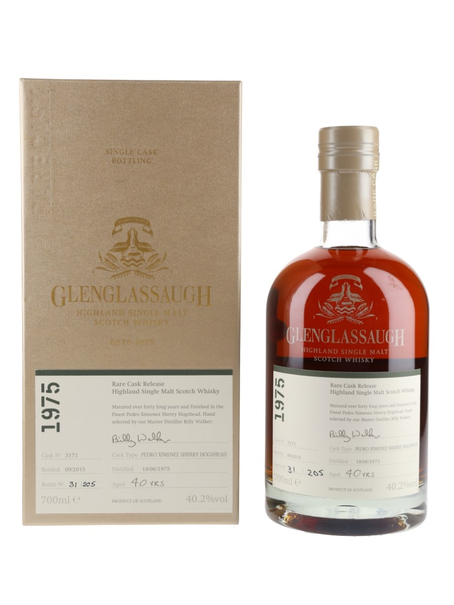 Glenglassaugh 1975 40 Year Old Pedro Ximenez Sherry Hogshead Bottled 2015 - Rare Cask 70cl / 40.2%
