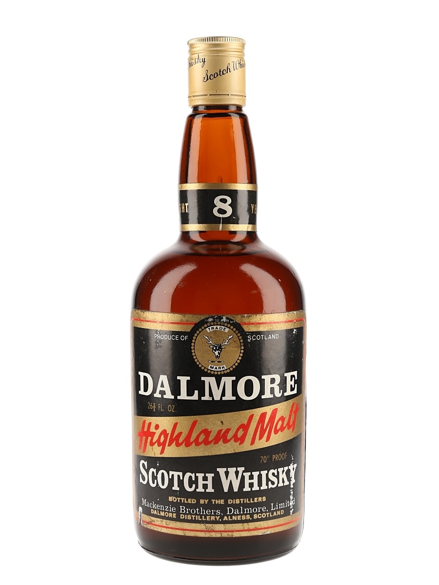 Dalmore 8 Year Old Bottled 1970s - Mackenzie Brothers 75.7cl / 40%