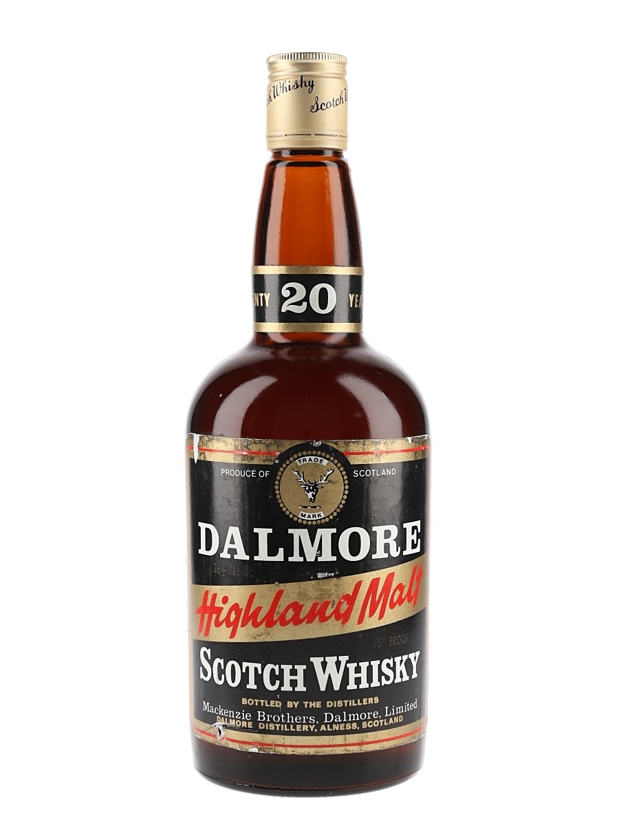 Dalmore 20 Year Old Bottled 1970s - Mackenzie Brothers 75.7cl / 43%