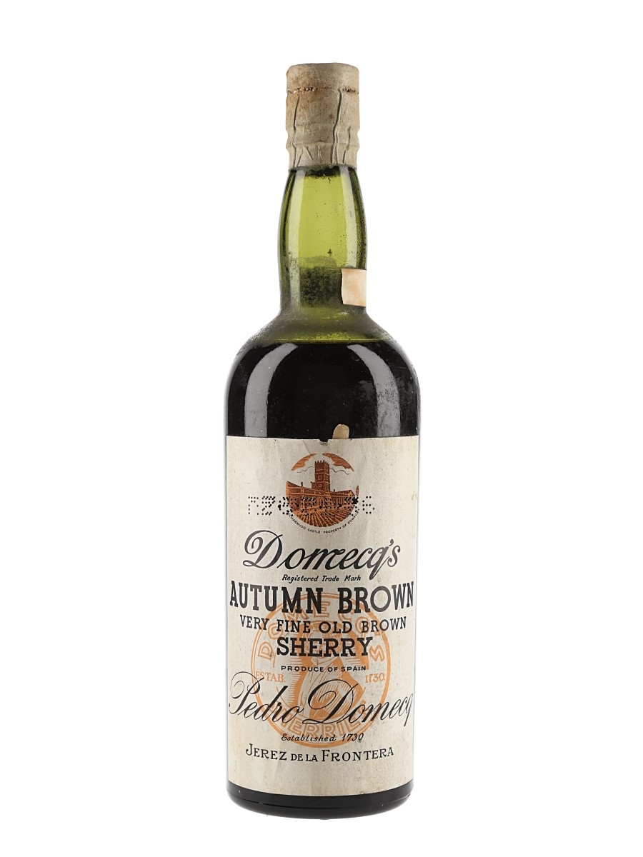 Pedro Domecq Autumn Brown Sherry Bottled 1950s-1960s 75cl