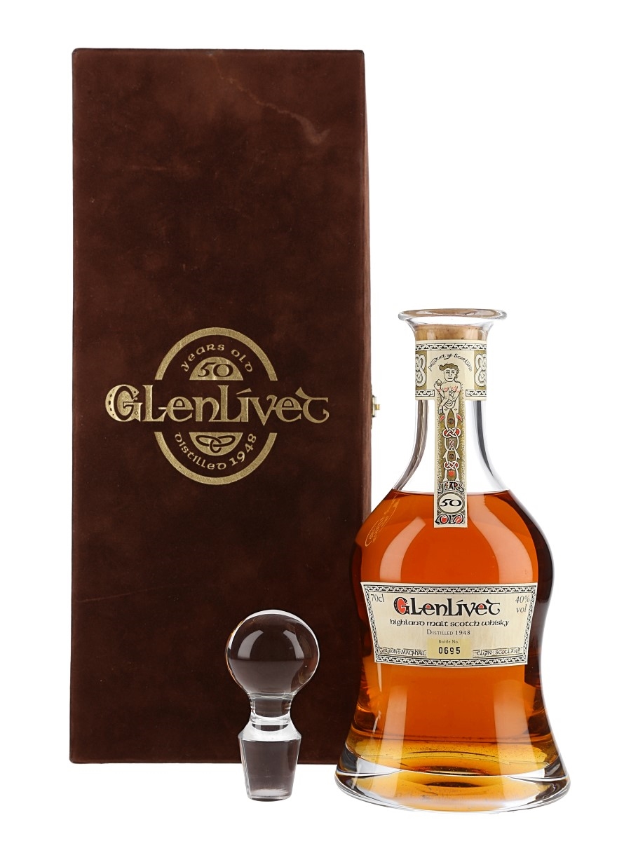 Glenlivet 1948 50 Year Old Bottled 1998 - Book Of Kells 70cl / 40%