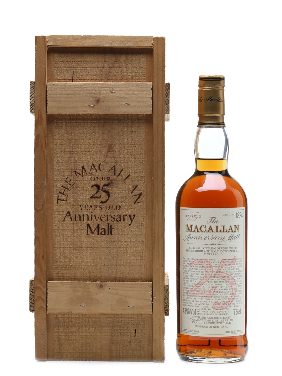 Macallan 1963 Anniversary Malt 25 Years Old 75cl
