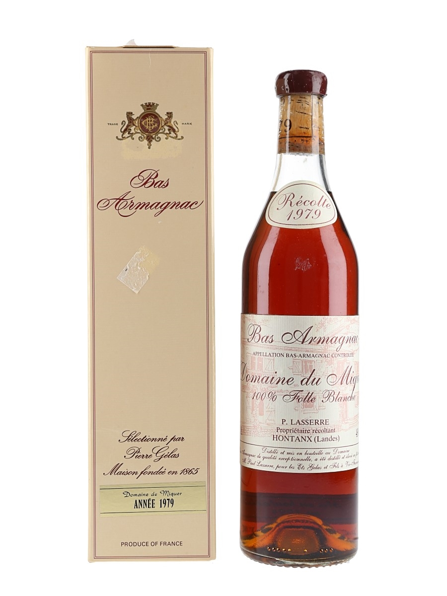Domaine Du Miquer 1979 Bas Armagnac Bottled 1994 - Gelas & Fils 70cl / 46%