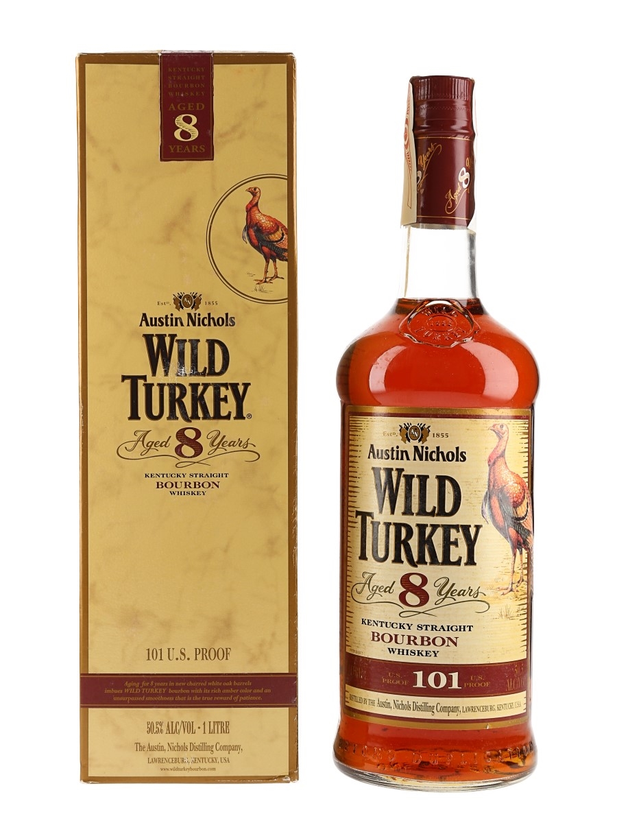 Wild Turkey 8 Year Old 101 Proof  100cl / 50.5%
