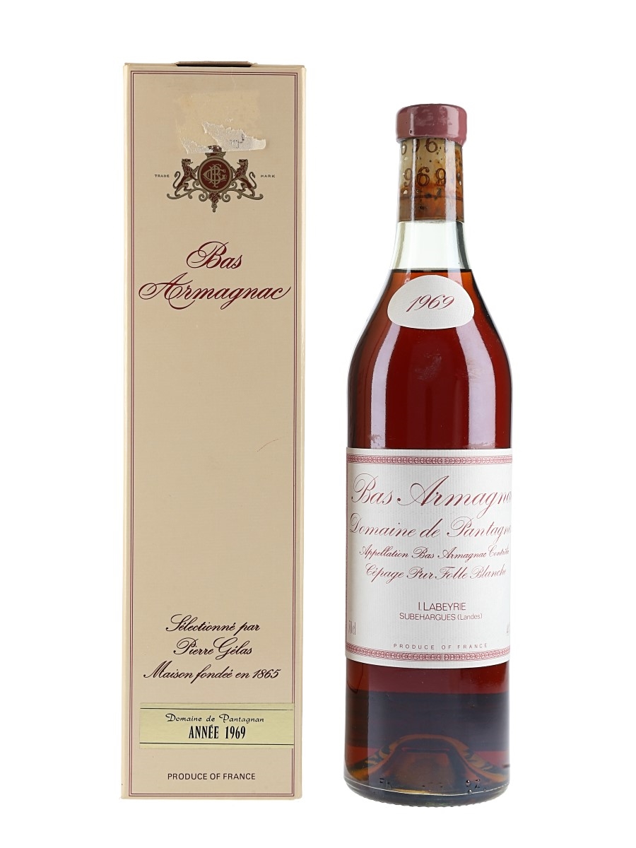 Domaine Du Pantagnan 1969 Bas Armagnac Bottled 1988 - Pierre Gelas 70cl / 44%
