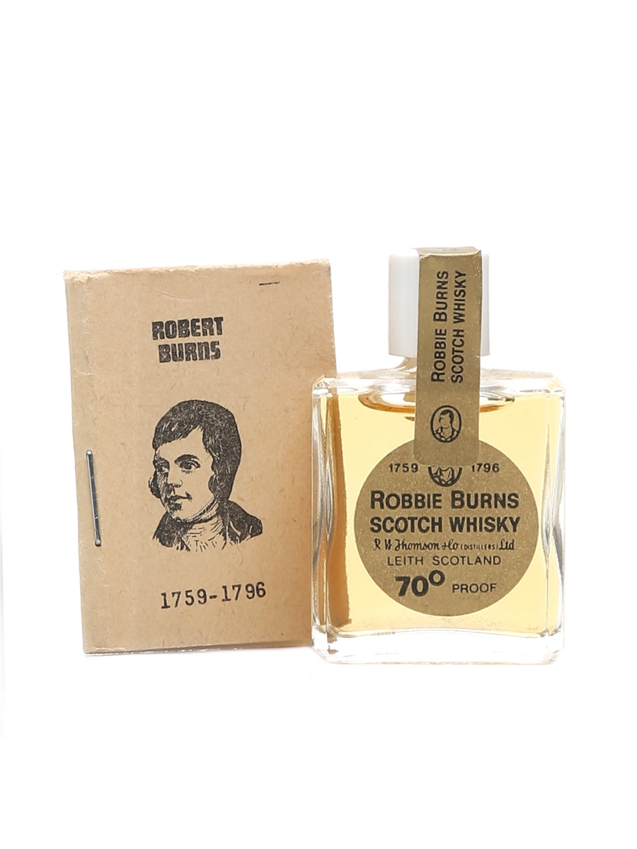 Robbie Burns Scotch Whisky With Booklet - Bottled 1970s 1cl / 40%