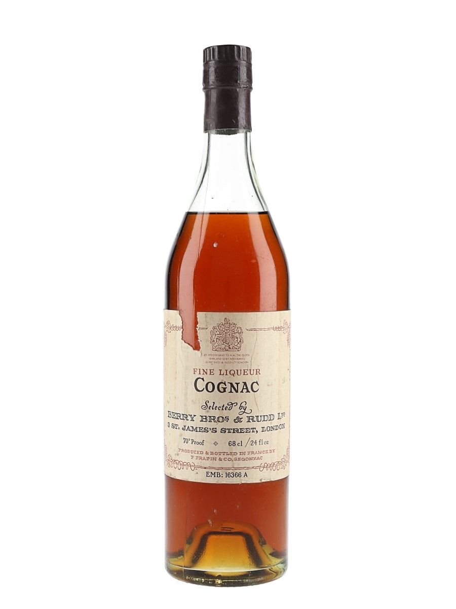 Frapin Fine Liqueur Cognac Bottled 1970s-1980s - Berry Bros & Rudd 68cl / 40%