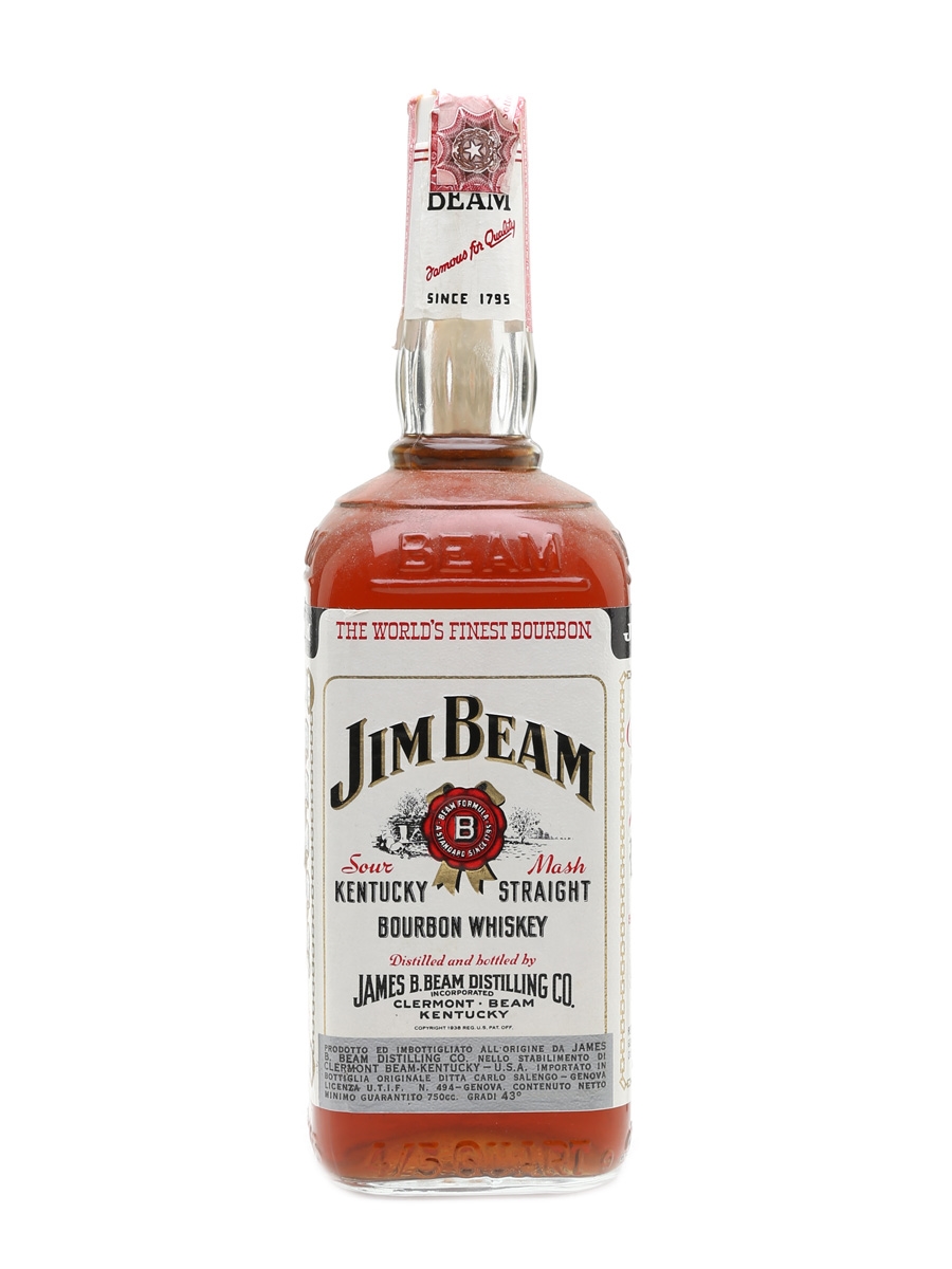 Jim Beam White Label Bottled 1960 - 70s 75cl / 43%