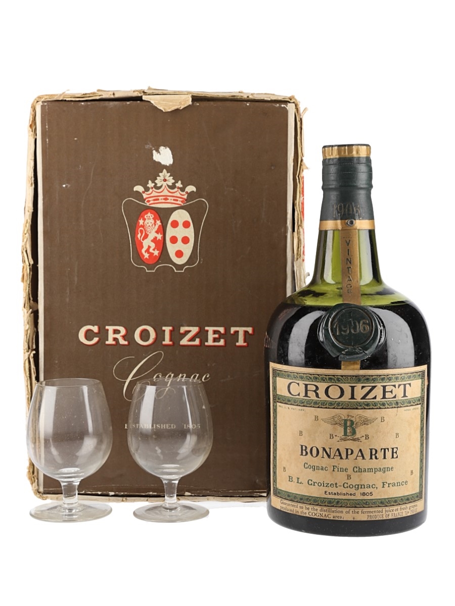 Croizet 1906 Bonaparte Cognac Tasting Glass Set 70cl / 40%