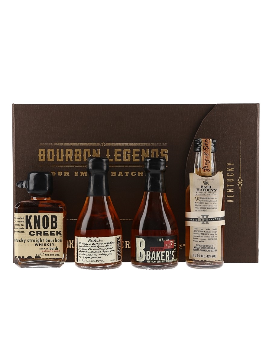 Bourbon Legends Small Batch Miniature Gift Pack Knob Creek, Booker's, Baker's & Basil Hayden's 4 x 5cl / 51.7%