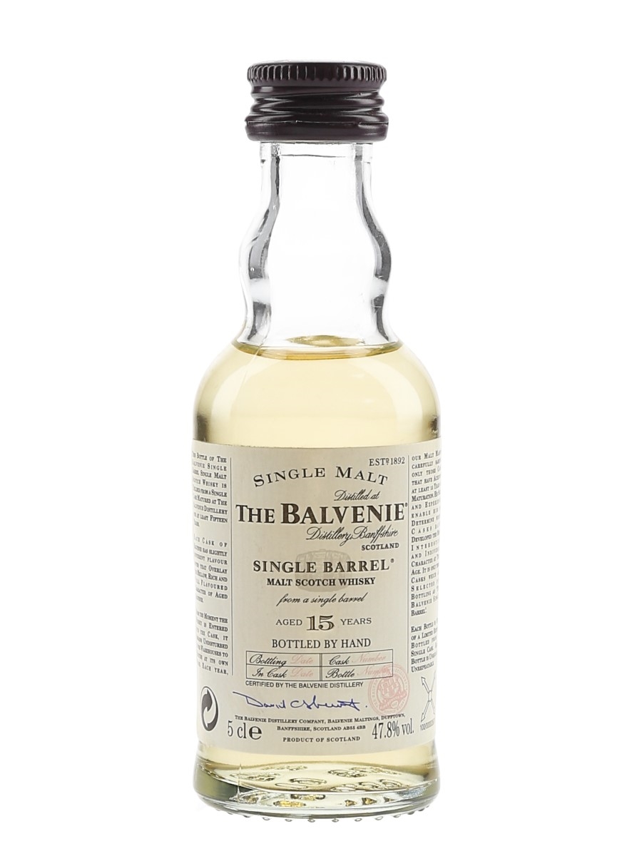 Balvenie 15 Year Old Single Barrel  5cl / 47.8%