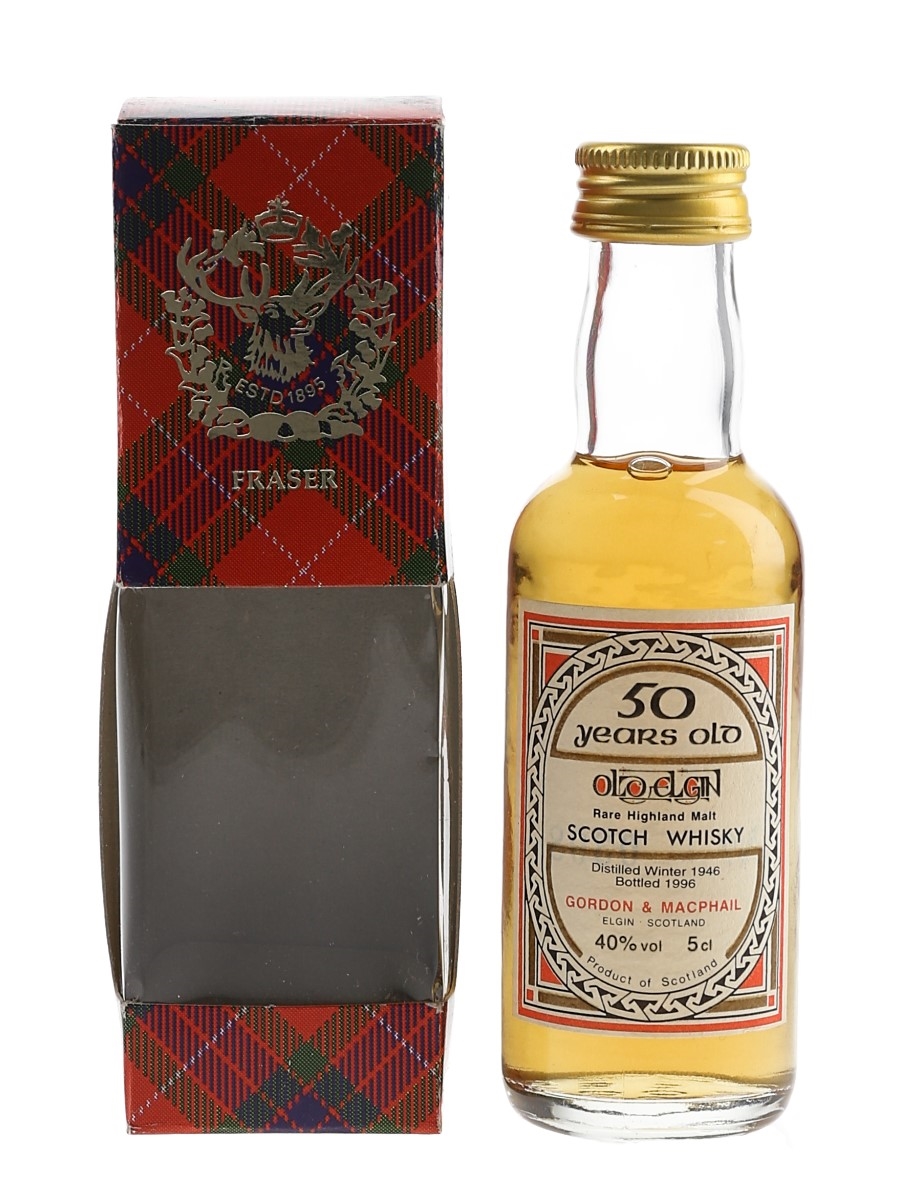 Old Elgin 1946 50 Year Old Bottled 1996 - Gordon & MacPhail 5cl / 40%