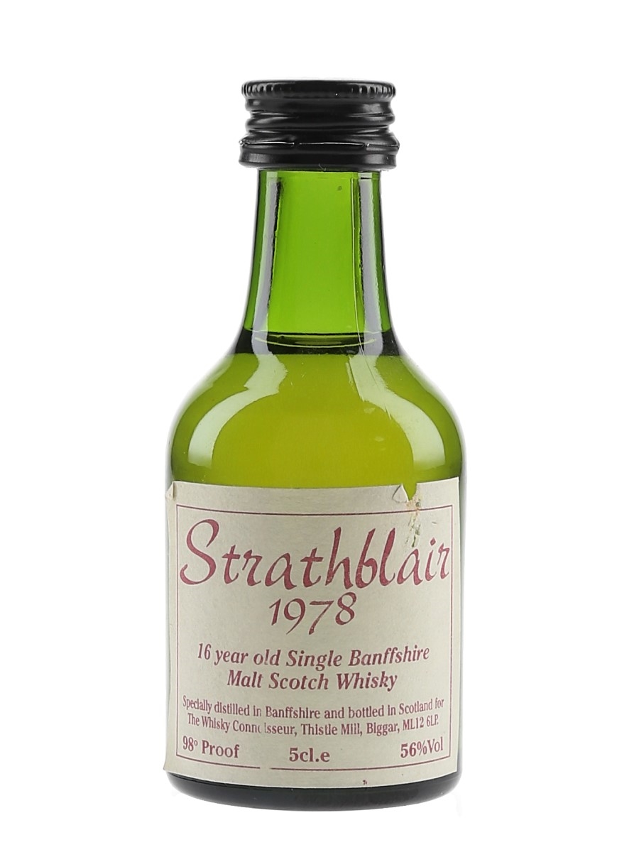 Strathblair 1978 16 Year Old The Whisky Connoisseur 5cl / 56%
